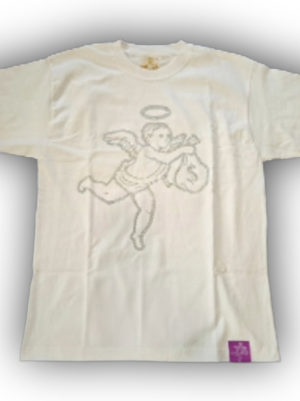Hasta Muerte "Hustle Daily" Cupid Rhinestone Tee Size Medium